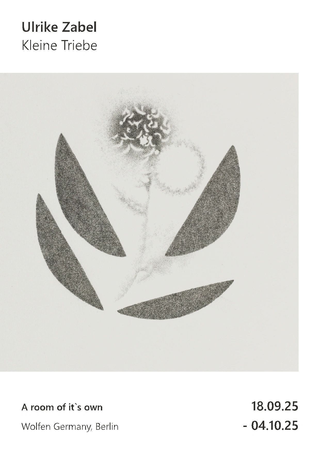 Ulrike Zabel bei Wolfen - A room of it`s own