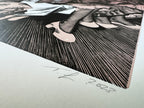 Holzstich auf Papier von Tobias Gellscheid