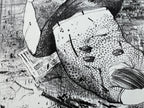 Lithografie auf Büttenpapier von Sarah Deibele