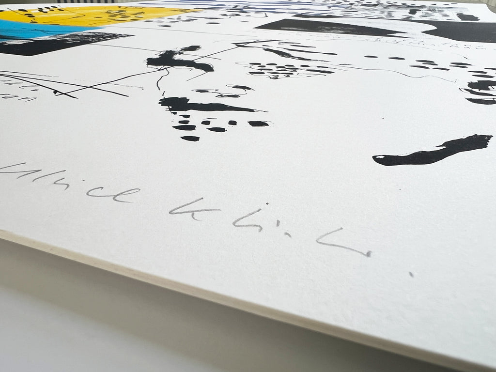 Siebdruck auf Papier von Ulrich Klieber
